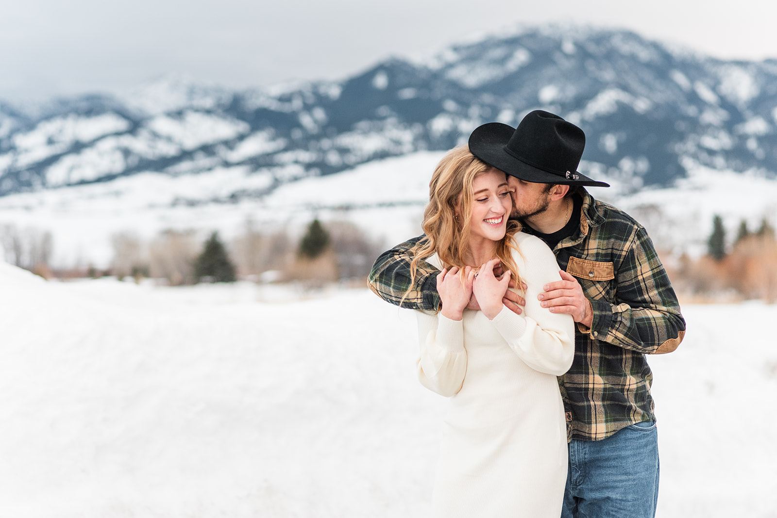 A Snowy Winter Engagement Shoot: Brooke & Jordan